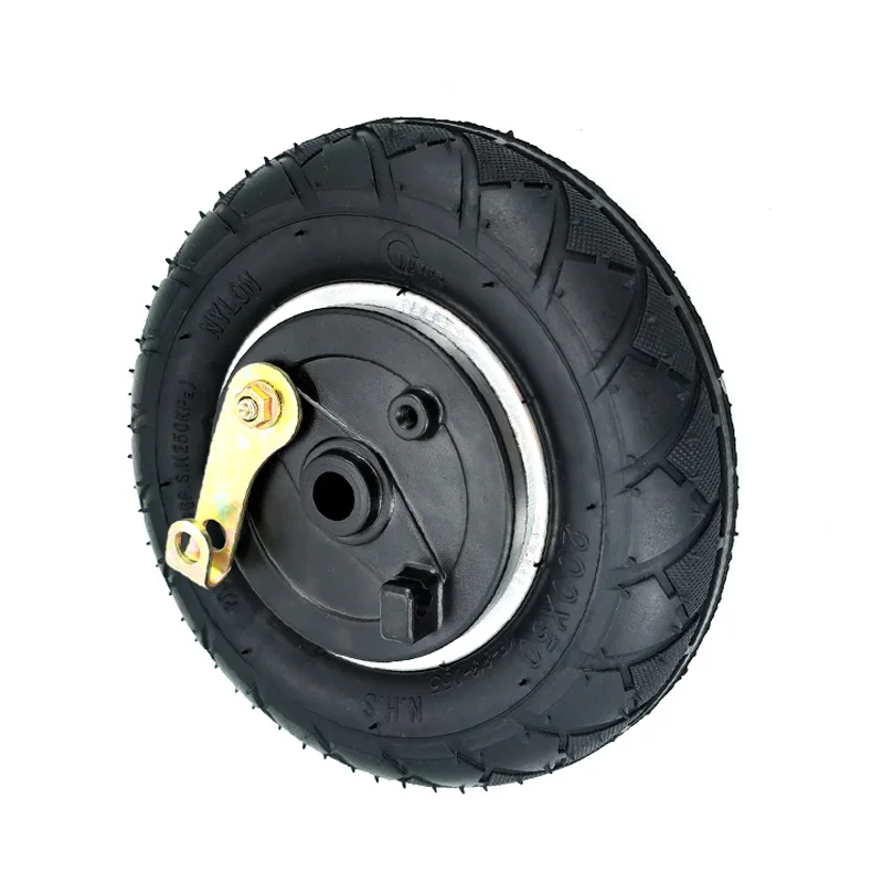 

8 Inch Front Wheel Scooter with Drum Brake 200X50 Inflation Wheel Tyres Scooter M365 Scooter Tire