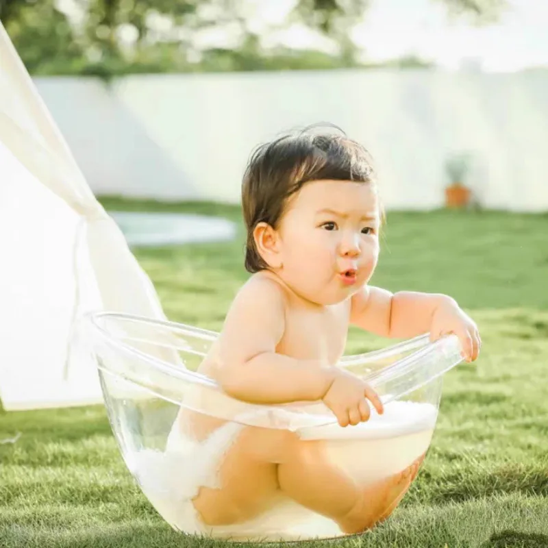 Bebe Bathtub Newborn Photography Props The New Bath Crock Clear Bathtub Baby Photo Shooting Accessoes Posing Container