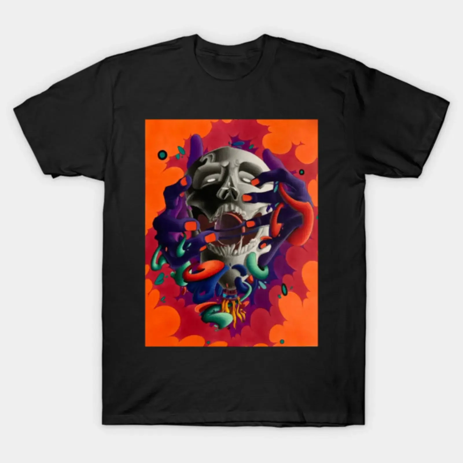 Corruption of the World T Shirt vintage Washed designer clothes Stretched graphic Soft Slightly Versatile homme Casual Unisex