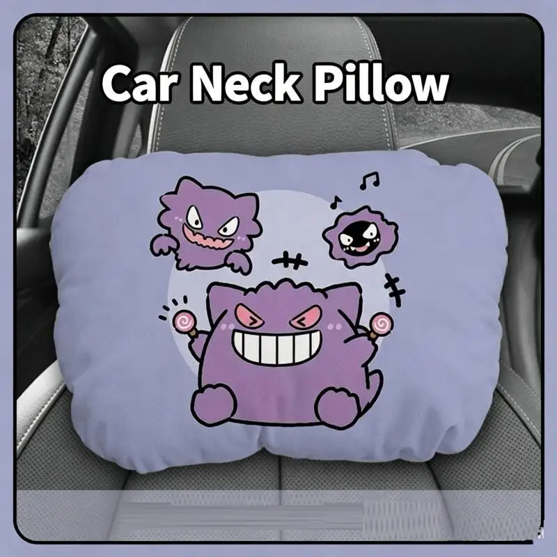 Kawaii Anime Gen gar Car Headrest Car Neck Pillow Super Soft Cute Cartoon Personalized Adjustable Car Seat Pillow Customized