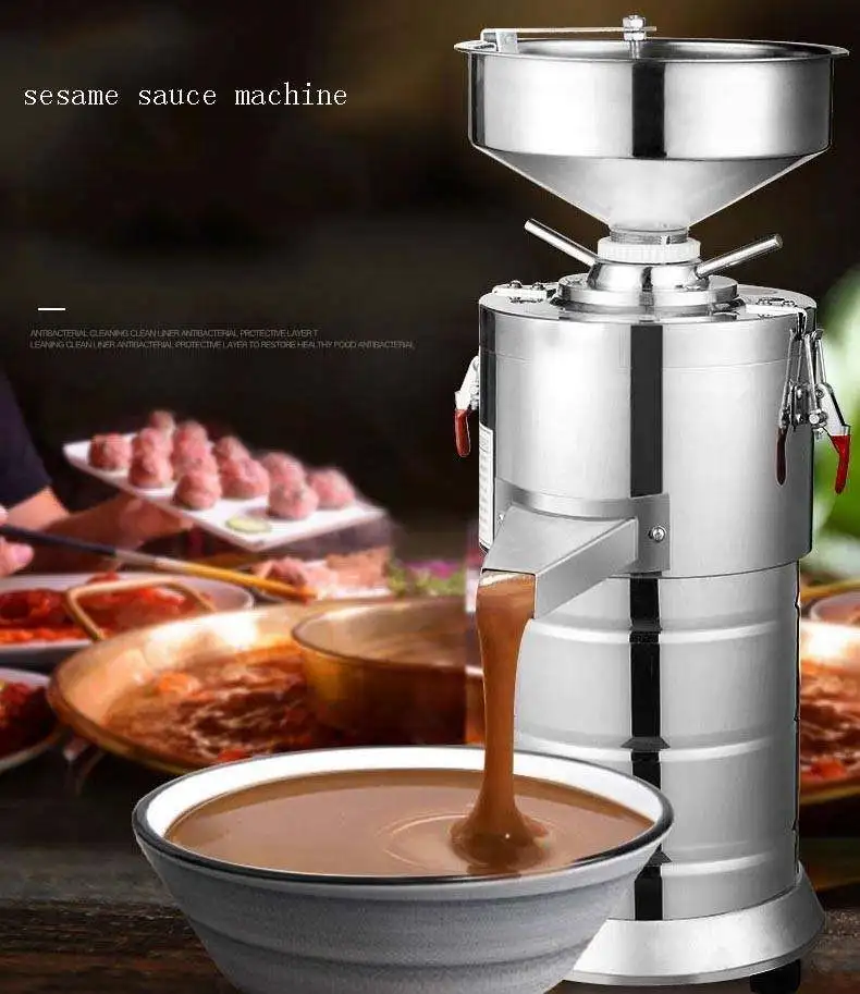 Commercial High Speed Roasted Peanut Pistachio Colloid Mill for Making Coconut Butter Household Peanut Butter Machine