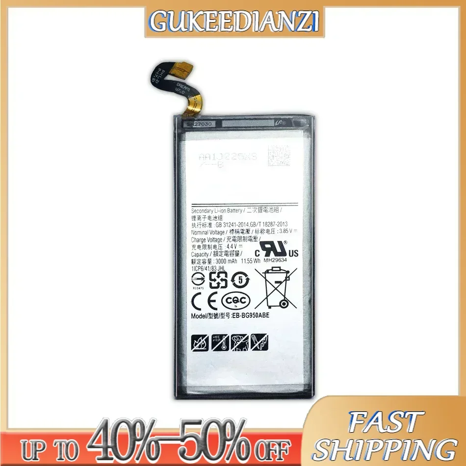 3000Mah EB-BG950ABE Battery For Samsung Galaxy S8 SM-G9508 G950F G950A G950T G950U G950V G950S Batteria