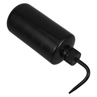 2pcs 500Ml Plastic Squeeze Black Curved Spout For Succulent Watering Cleaning Vase Fish Tank Irrigation Tool Mini Wash Bottle