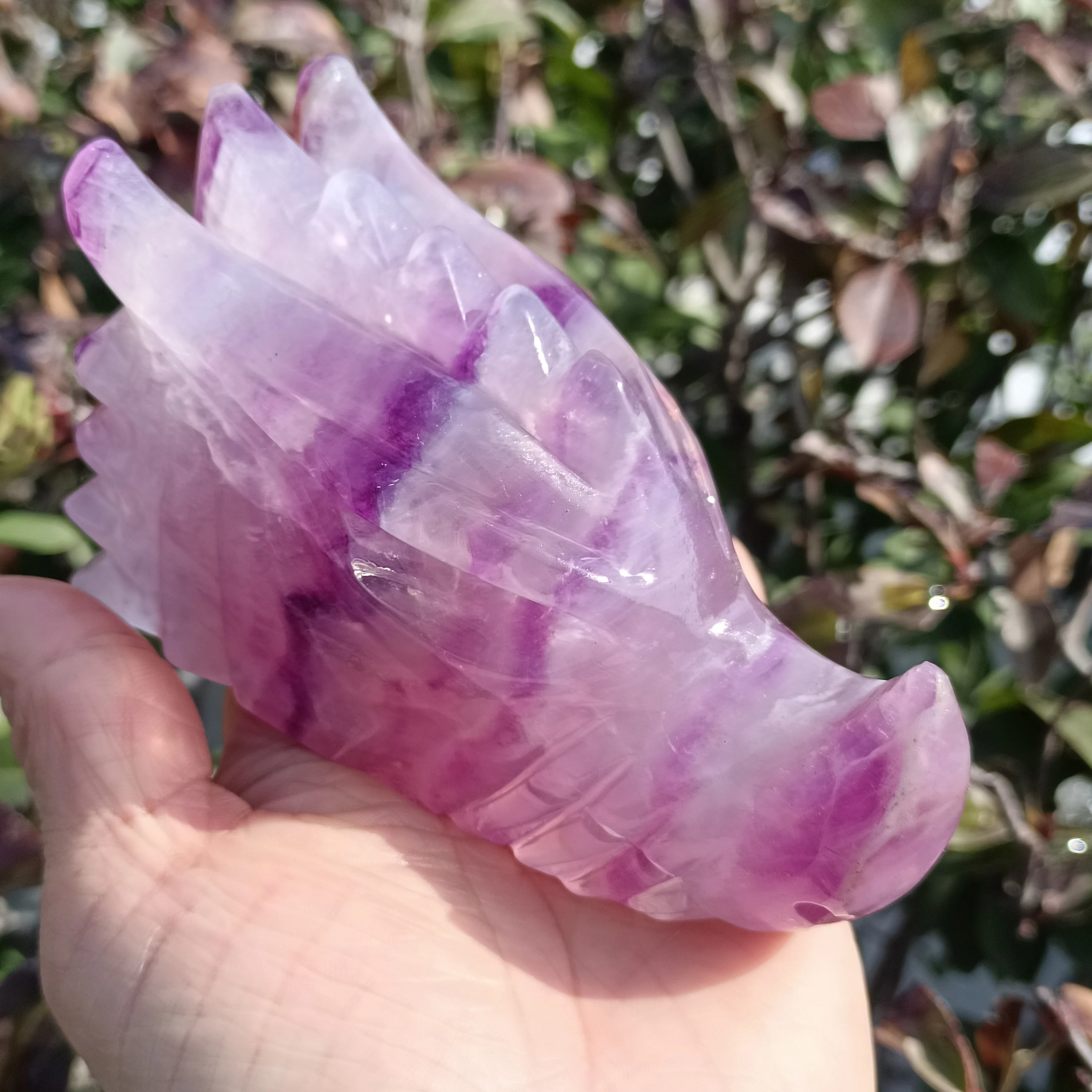 Magical Natural Color Fluorite Dragon Head,Quartz Crystal Colored Ore Carved Dragon Head,Mineral Reiki Healing Stone