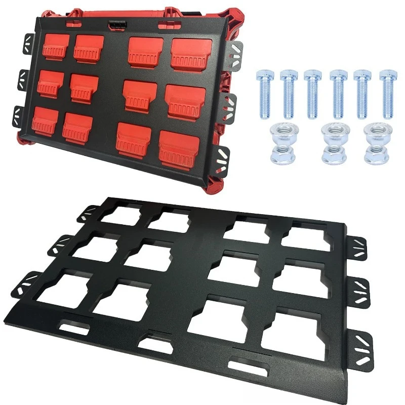 Dual Use Wall Floor Mount Base Plate Tool Box Fixing Support Panel Workshop Hardware Installation Backboard