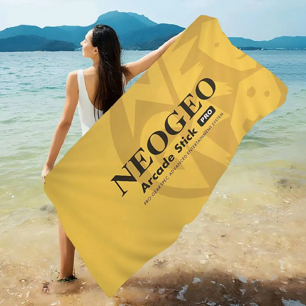 S-SNK N-Neogeo Neo Geo Toallas de playa grandes de microfibra, toalla de secado rápido, toallas de playa para arena, toalla de piscina para viajes, natación, yoga