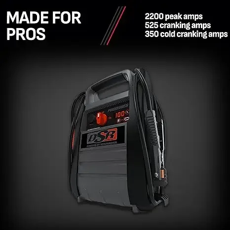 DSR ProSeries DSR165 Jump Starter and Portable Power Station for Car, SUV, Truck, and Boat Batteries, 2200 Peak Amps