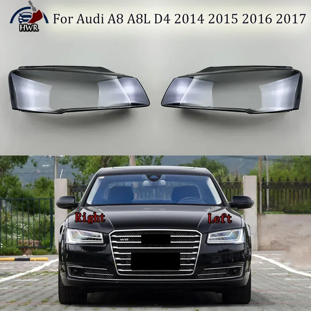 

Headlamp Cover Headlight Shell Transparent Lens Plexiglass Replace Original Lampshade For Audi A8 A8L D4 2014 2015 2016 2017