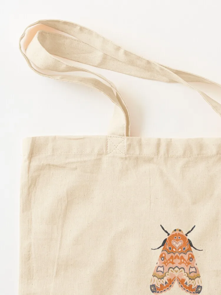 حقيبة تسوق سوداء من Floral Moths حقيبة تسوق نسائية حقيبة تسوق محمولة للشاطئ #3