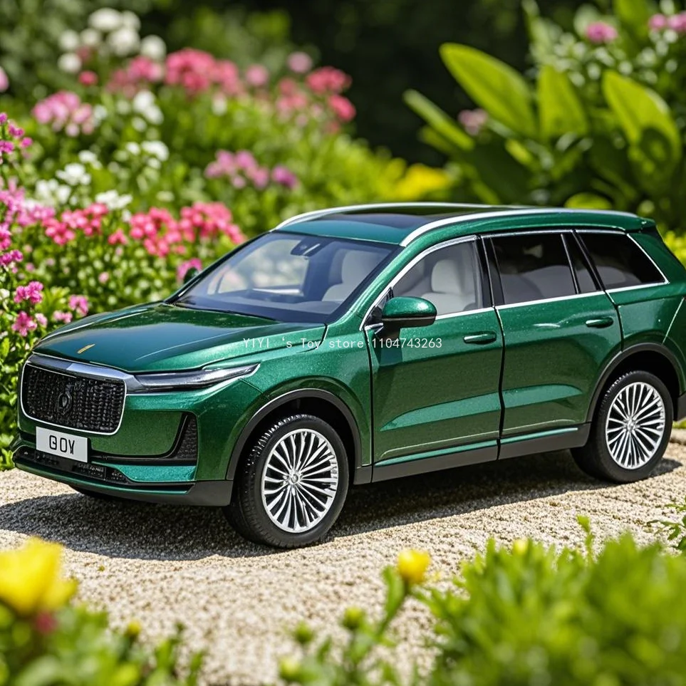 

1:24 ONE Alloy New Energy Car Model Diecast Metal Car Model Simulation Sound and Light Childrens Gift High end collectibles 20