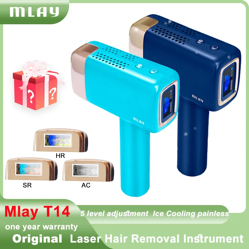 MLAY T14 Laser Hair Removal IPL Laser Epilator ICE Cold 500000 Flashes 3IN1Automat Home use For Women Men Body Depilador a laser