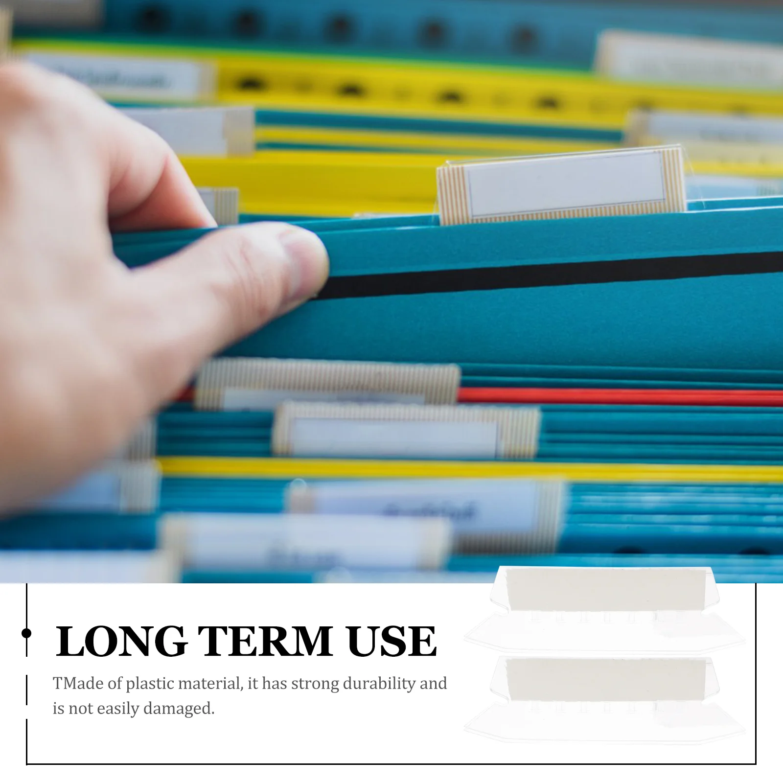 1 Set Hanging File Folder Tabs File Filing Tabs Hanging File Labels Portable File Folder Tabs file folder tabs and inserts