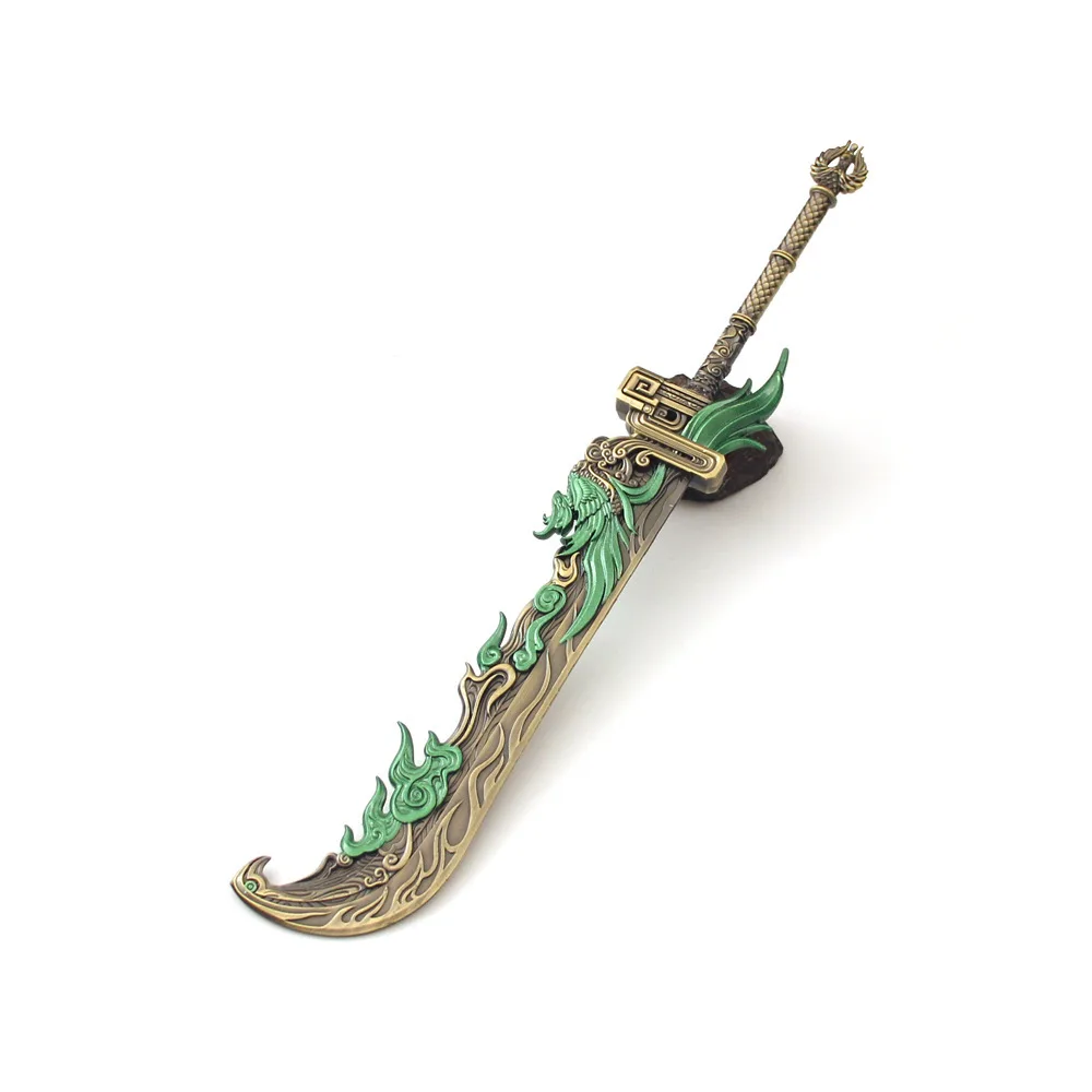 30cm Naraka: Bladepoint Zhu Yin Broadsword Sword Game Peripheral Metal Samurai Sword Model Desktop Gifts Toys Boys