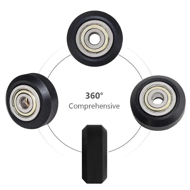 3Dプリンタープーリーホイール,625zzリニアベアリング,クレアリティcr10,エンダー3,39個/パック用のulleyパッシブラウンドホイール