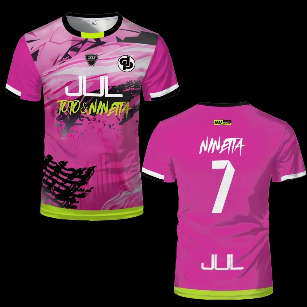 

Футбольная футболка серии 90 Minutes MM9 JUL, летняя быстросохнущая футболка для занятий спортом на открытом воздухе, футболка для фитнеса и тренировок, семейная футболка для родителей и детей