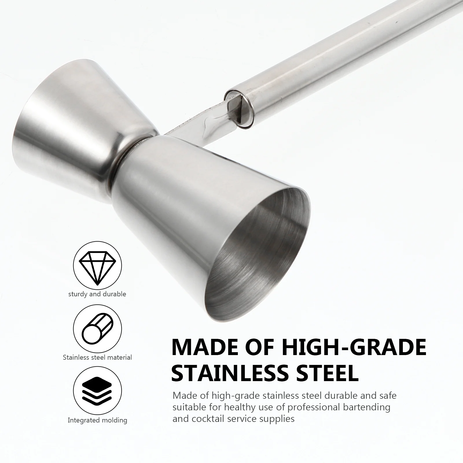 1 قطعة كأس الخمور النار غسالة صحون آمنة سلك رسم عملية الفولاذ كوكتيل الوالج لالنوادي القضبان الفولاذ قياس الوالج #6