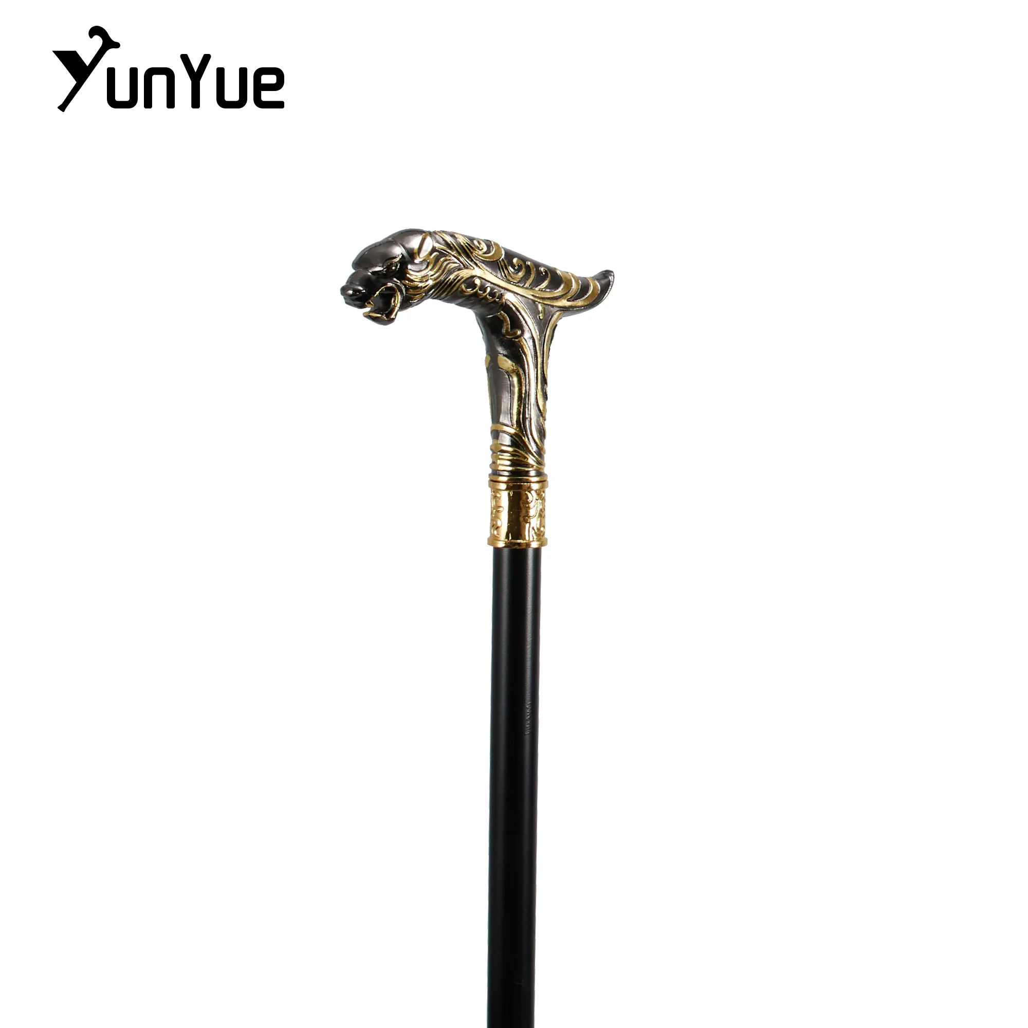 الذهبي الأسود كيلين مقبض موضة عصا للمشي للحزب الدعاوى الزخرفية عصا المشي السادة أنيقة خمر كروسير 93 سنتيمتر