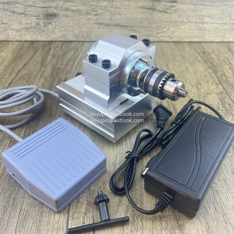 DIY Floating Polishing Machine 8000rpm Adjustable Fishing Float Body/Tail Paint-24V DC Mini Electric Lathe