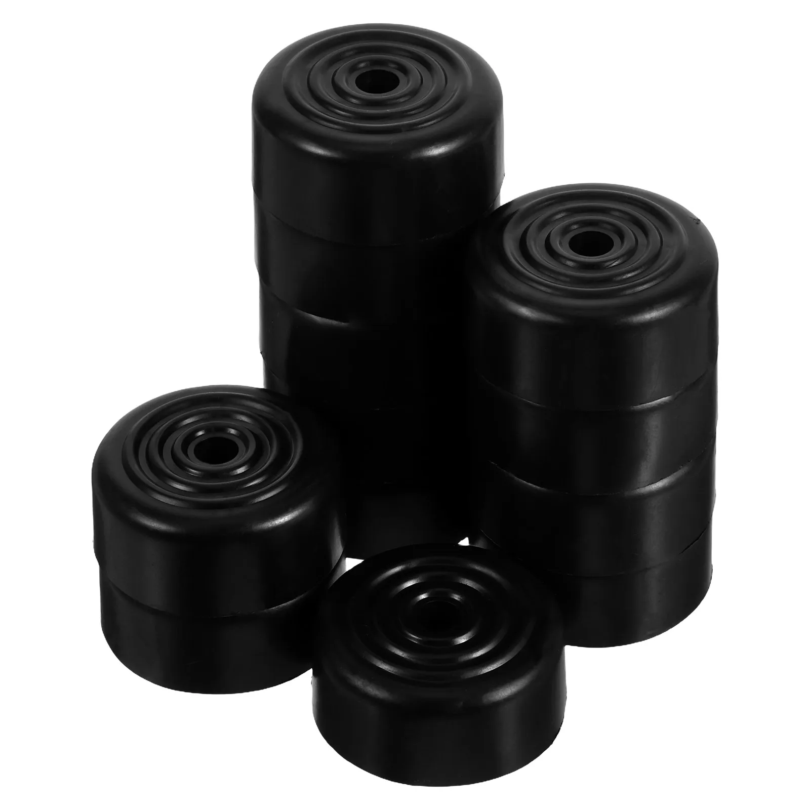 

12pcs Sofa Feet Pads Round Furniture Risers Height Adjustment Floor Protection Non Slip Couch Leg Lifters Hardwood Tile Safe