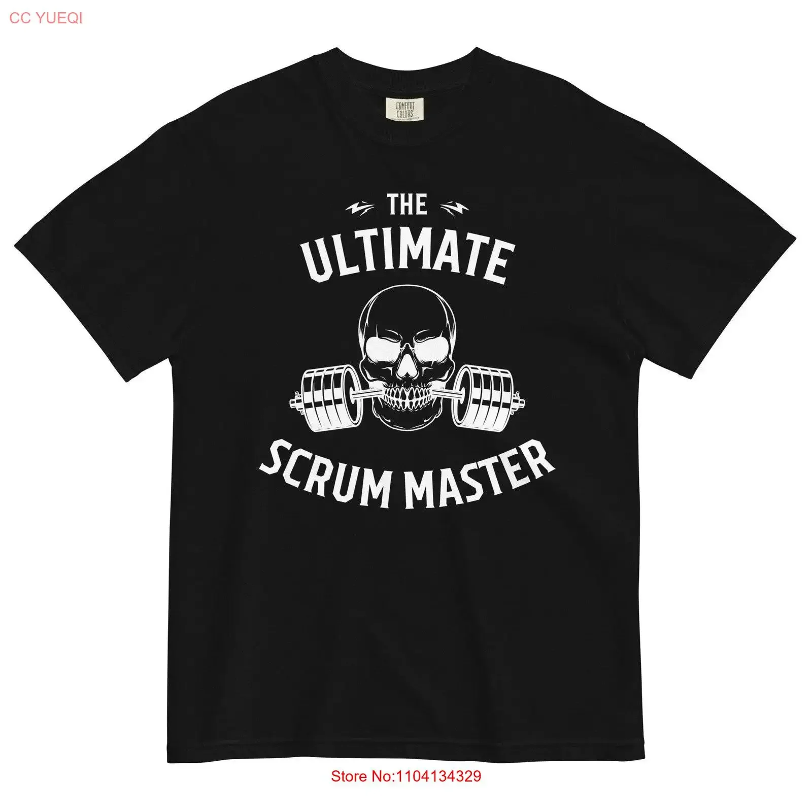 T-shirt de designer vintage lavé, confortable et extensible, pour Scrum Master Agile, idéal pour la gestion de produits et le style streetwear.