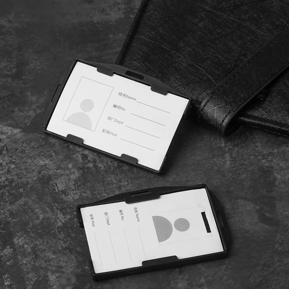 Practical Unisex Badge Protector Cover Office School ID Business Case Work Card Holders ID Card Pouch Name Card Card Sleeve