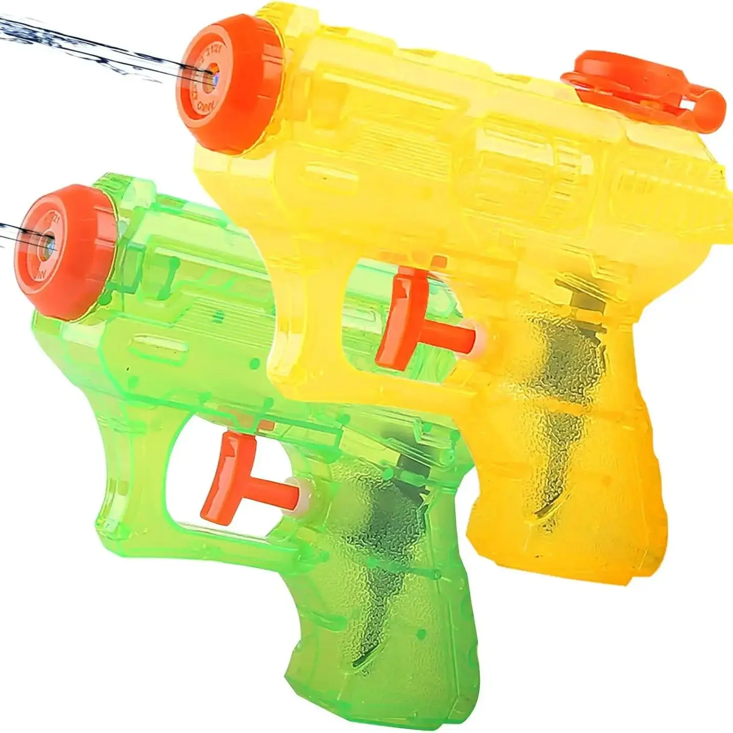 2 Stück Wasserpistolen Spielzeug für Kinder und Erwachsene Bunte Spritzwasserpistolen Sommer-Wasserspritzpistole für Schwimmbad Outdoor-Spiele Strand