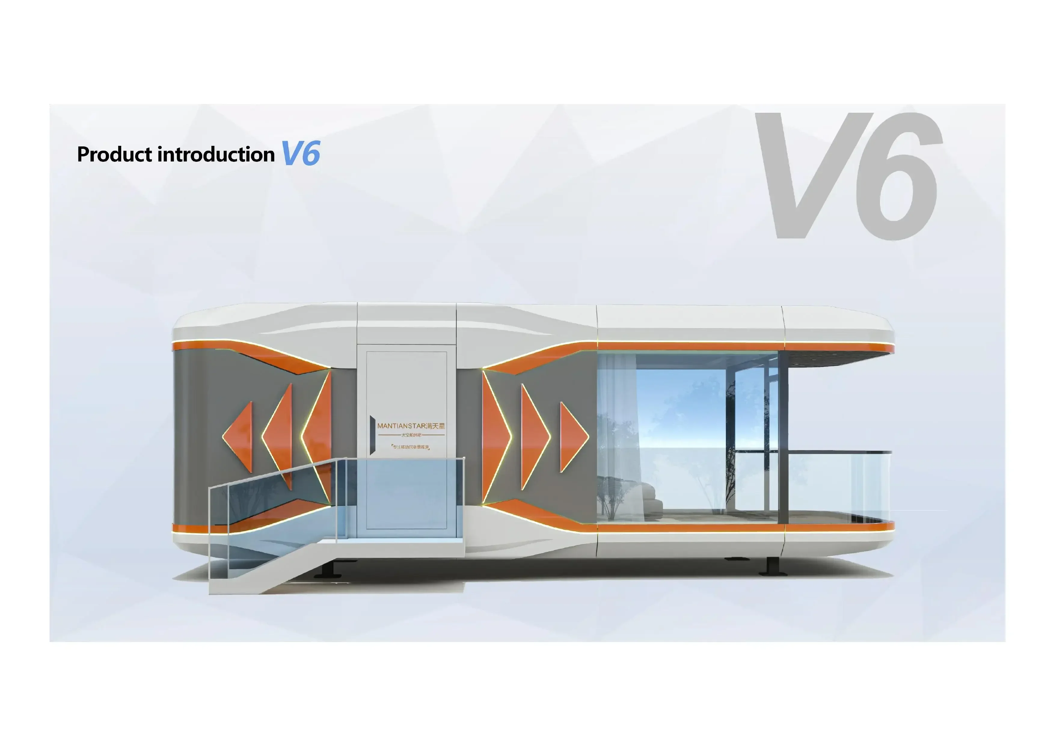 home Outdoor Aluminum Modern Luxury House Travel trailer Camping Mobile A pple Home