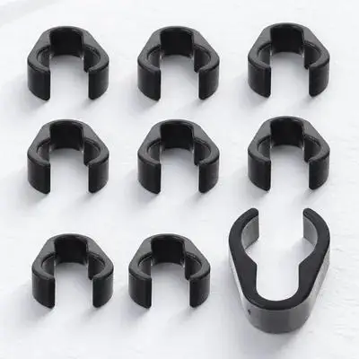 10Pcs Mic Cable Storage Organizer Durable Strong Clamps for Musical Instruments Store Mic Cable Clip Plastic Clips
