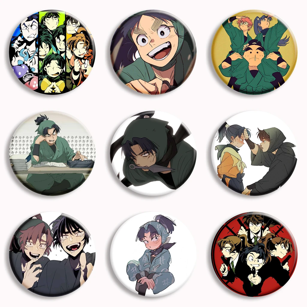 Anime Nintama Rantarou Soft Button Pin Rintaro Inoue Ninokuruwa Isuke Cartoon B…