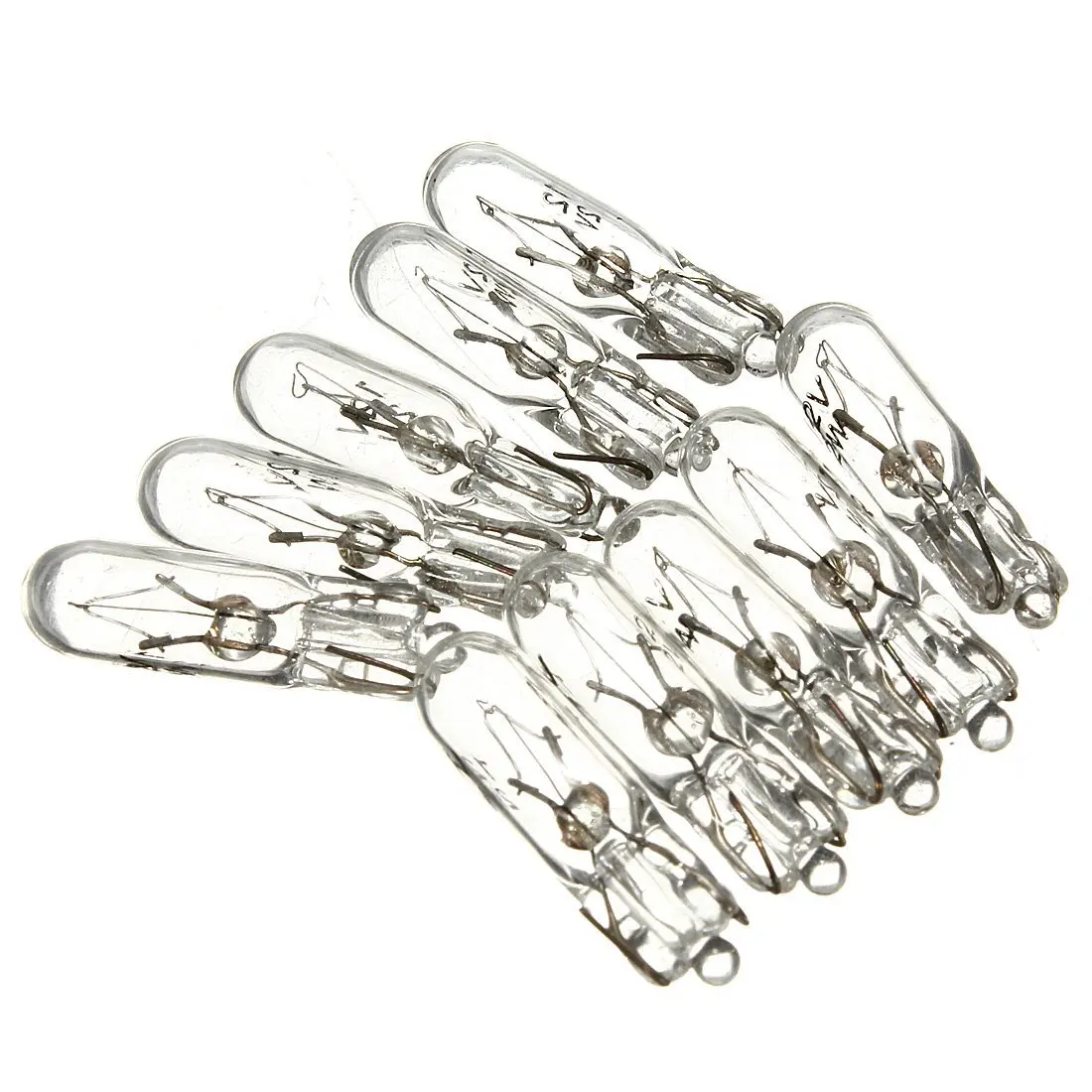 10X T5 286 12V 2W Bulb lamps Halogen Bulb Car Instrument, Yellow