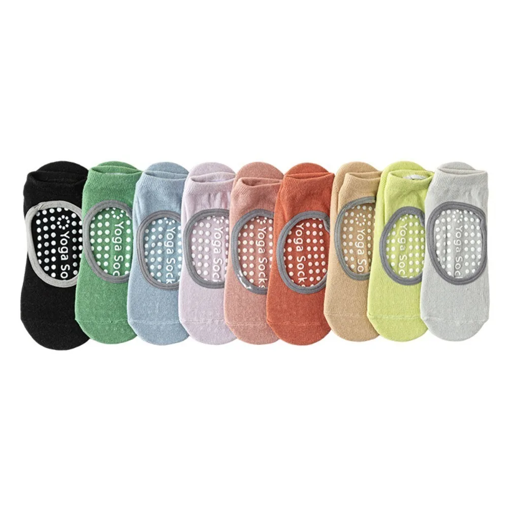 

Anti-slip Yoga Socks Breathable Short Tube Dot Silicone Ballet Pilates Socks Cotton Boat Sock Dance