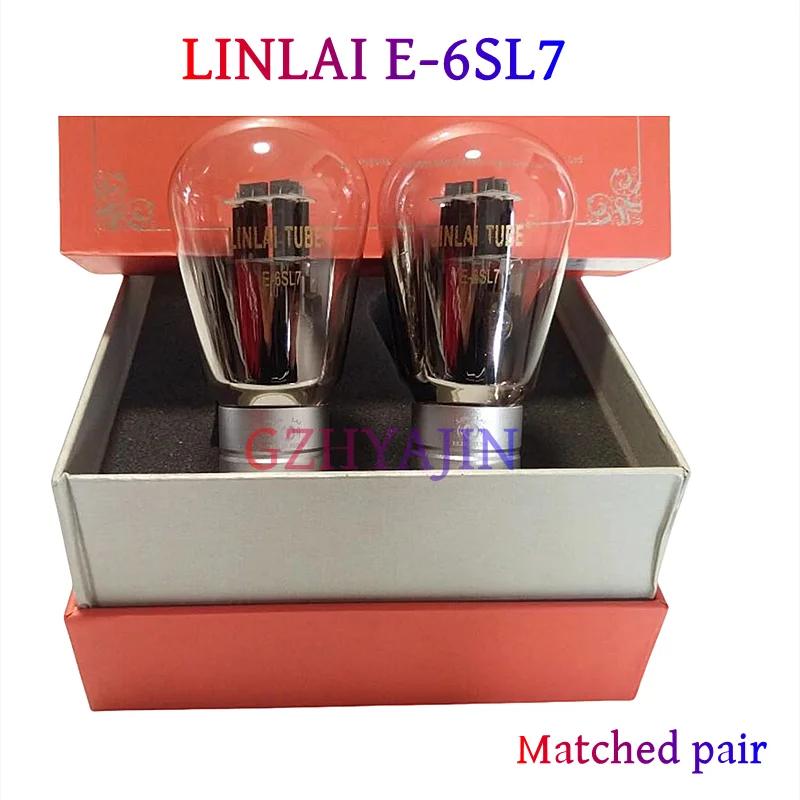 Free shipping  LINLAI E-6SL7 E6SL7 Vacuum Tube Upgrade 6SL7 6N9P 5691 CV1985 6H9C 6SL7-T electronic tube for audio amplifier