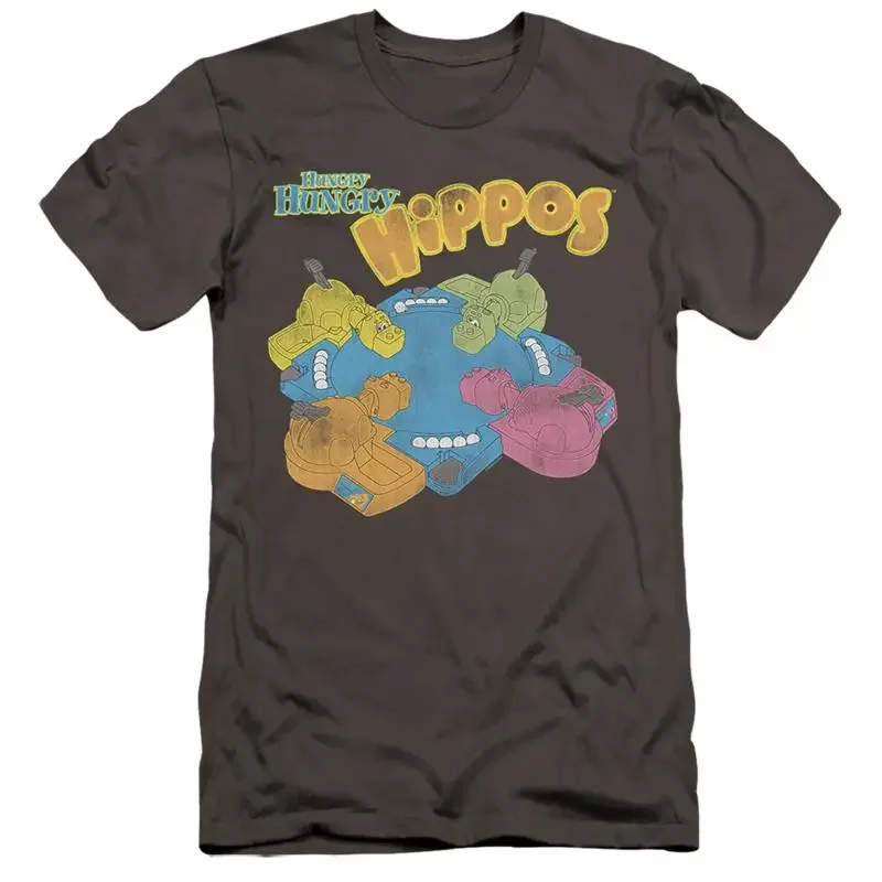 HUNGRY HIPPOS READY TO PLAY Licensed Adult Men's T shirt SM 5XL