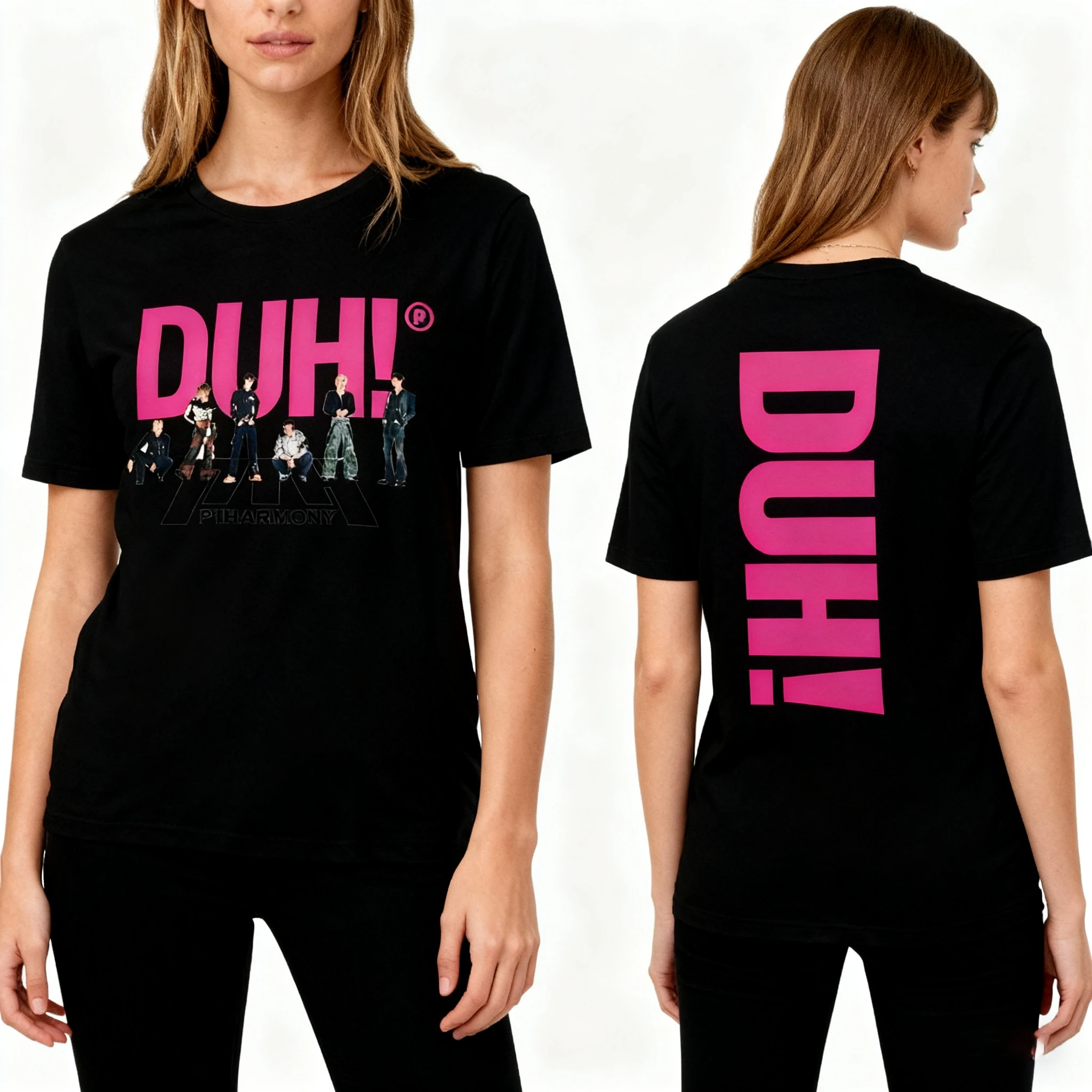 P1Harmonia DUH! T-shirt da donna uomo Overszie Y2k Tee di alta qualità Lo stesso stile come quelle diciotto l'album del palco dello debutto