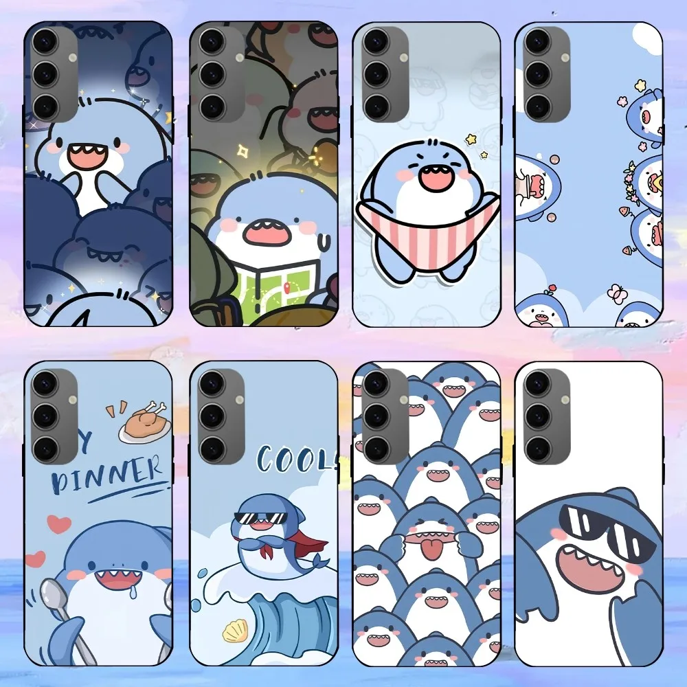 Cartoon Shark Phone Case For Samsung Galaxy A91 A80 A72 A50 A30 A22 A20 A21 Shell