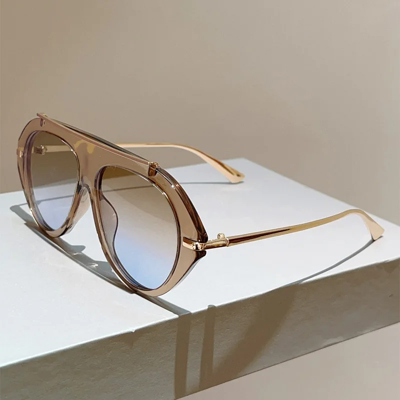 Women Luxury Brand Design Sunglasses Men Trendy Pilot Sunglasses Men New in Fashion Vintage Multi-color Outdoor Casual Shades