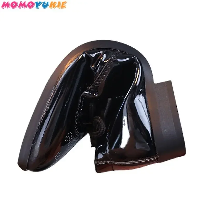 2022 Fashion Formal British Style Boys Performance Leather Shoes Kids Pointed Toe Shoes Children Party Shoes Lace-up Low Heels