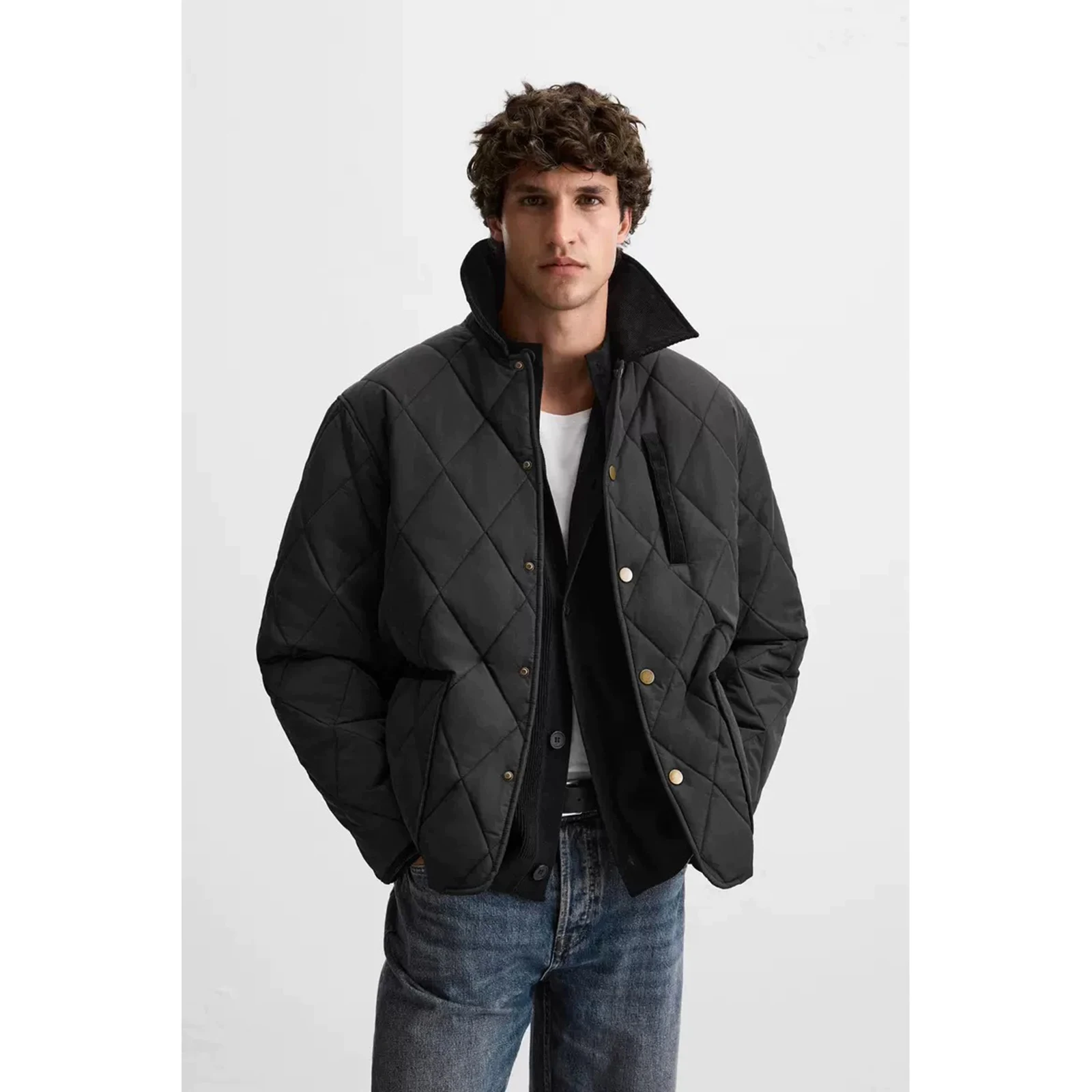 

Autumn Winter New Arrival Men's Casual Long Sve Cotton Jaet Coat Multiple Colors Slim Fit Outerwear 3286503