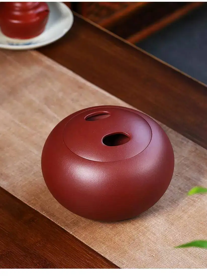 Yihu Chun High-End Original Mineral Purple Clay Large Canister, 0.5Kg Pieces, Household Pu'er Tea Storage And Aging Canister