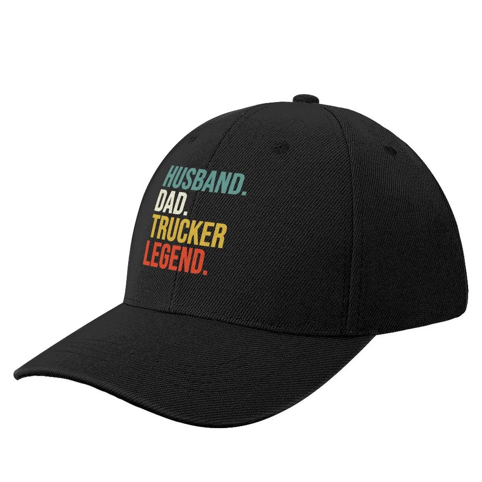 Husband Dad Trucker Legend - Funny Trucker Baseball Cap fishing hat custom hats Snapback Cap Hats For Women Men's