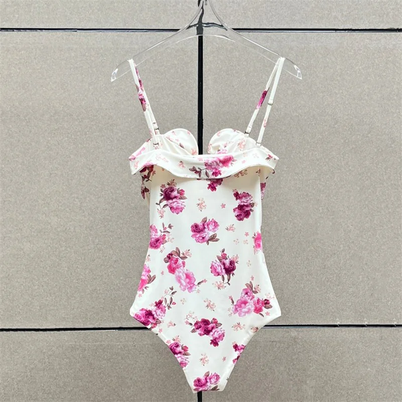 Bodysuit women New elastic slim fit suspender sleeveless top for summer 2026 3D floral decoration women's corset women's bodys