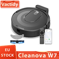 Vactidy Cleanova W7 Robot Vacuum Cleaner, 4000Pa Powerful Suction, 2-in-1 Vacuum & Mop 120-Min Runtime Smart APP & Voice Control