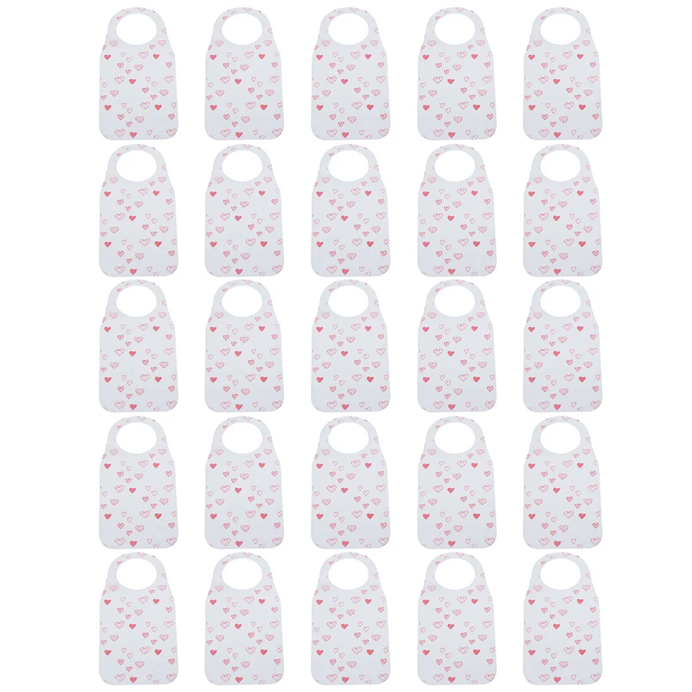 25 Pcs Disposable Bib Non-woven Bibs Adult Crab for Adults Boil Party Supplies Lobster Apron