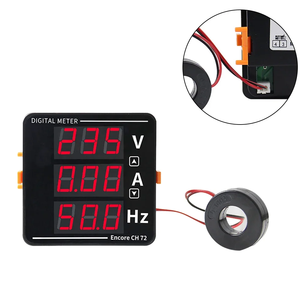 

LED Digital Voltmeter Ammeter Hertz Meter Voltage Current Frequency Combination Tester Digital Display Voltage Ampere Ammeter
