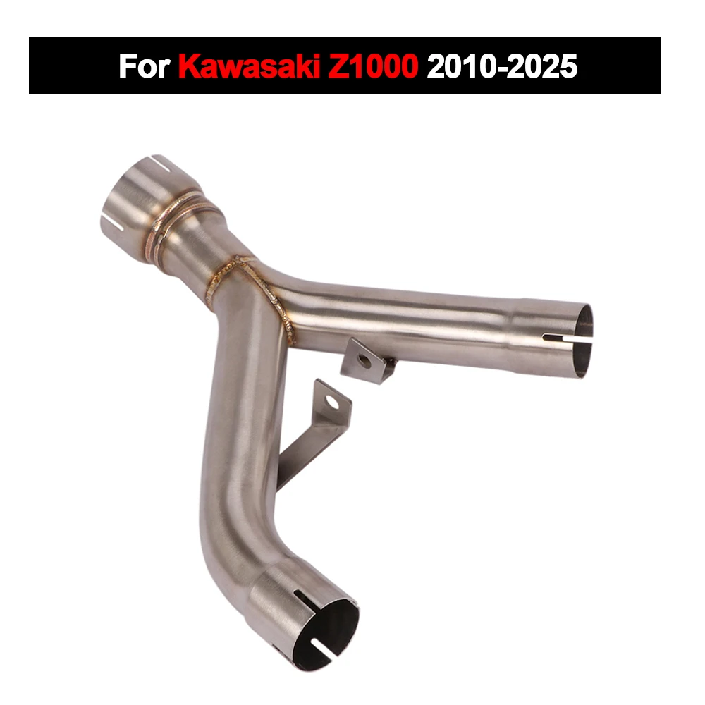 

Slip on For Kawasaki Z1000 2010-2025 51MM Motorcycle Exhaust Modify Escape Moto Middle Link Pipe Tube Stainless Steel