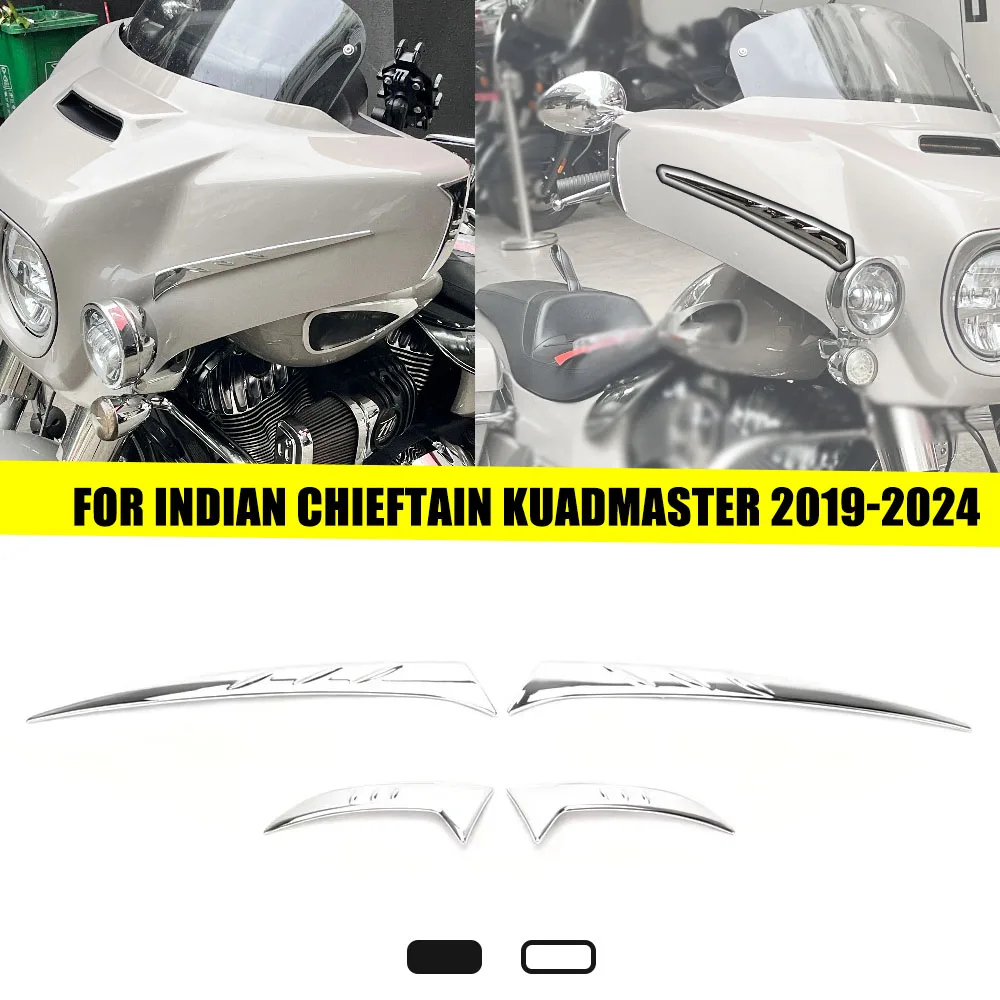 New StyleMotorcycle Accessories Front Fairing Trim Accent Decorative Cover Molding Kit For Indian Chieftain Roadmaster 2019-2024