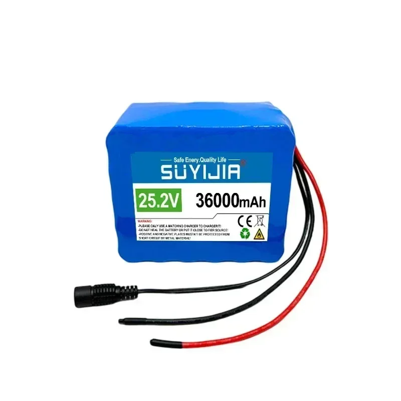 New original 24V 36000mAh 6S5P 18650 rechargeable lithium battery 25.2V electric motorcycle lithium-ion battery