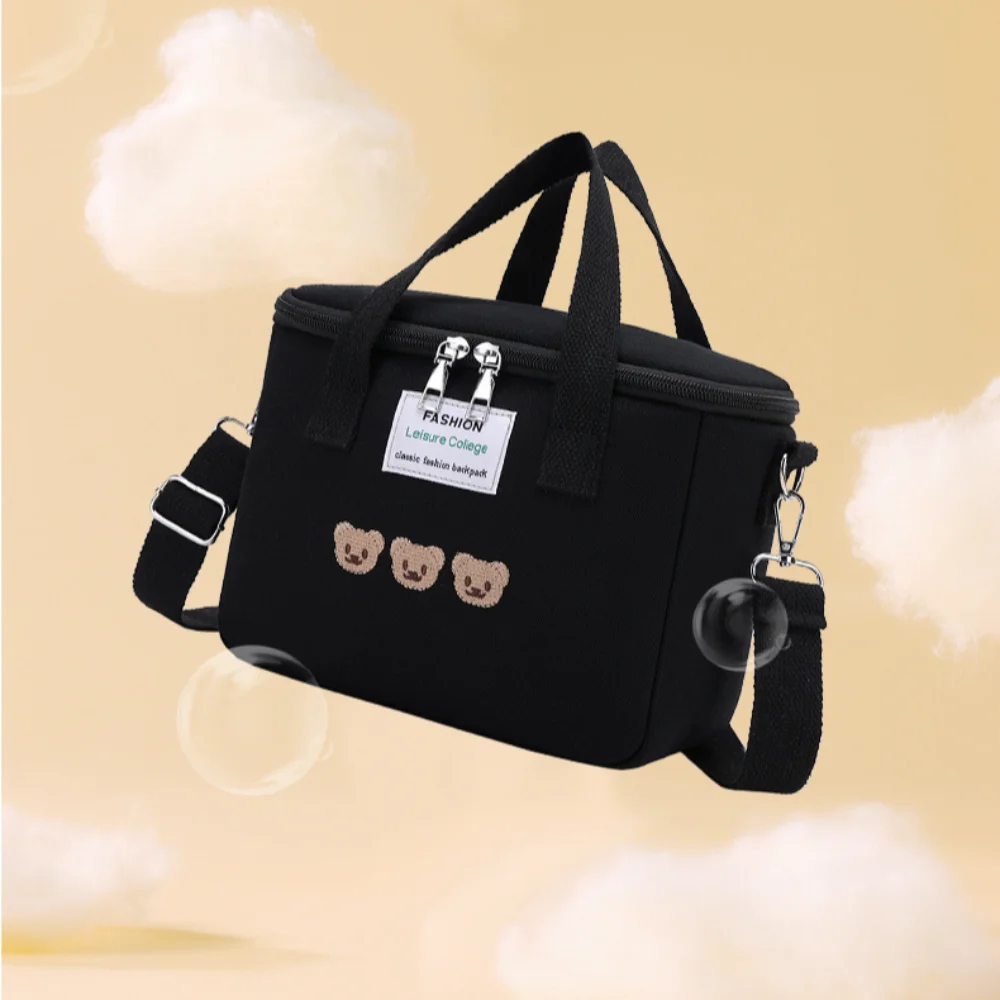 Quality Large Capacity Lunch Bag Cute Bear Waterproof Picnic Dinner Container Oxford Mommy Bag
