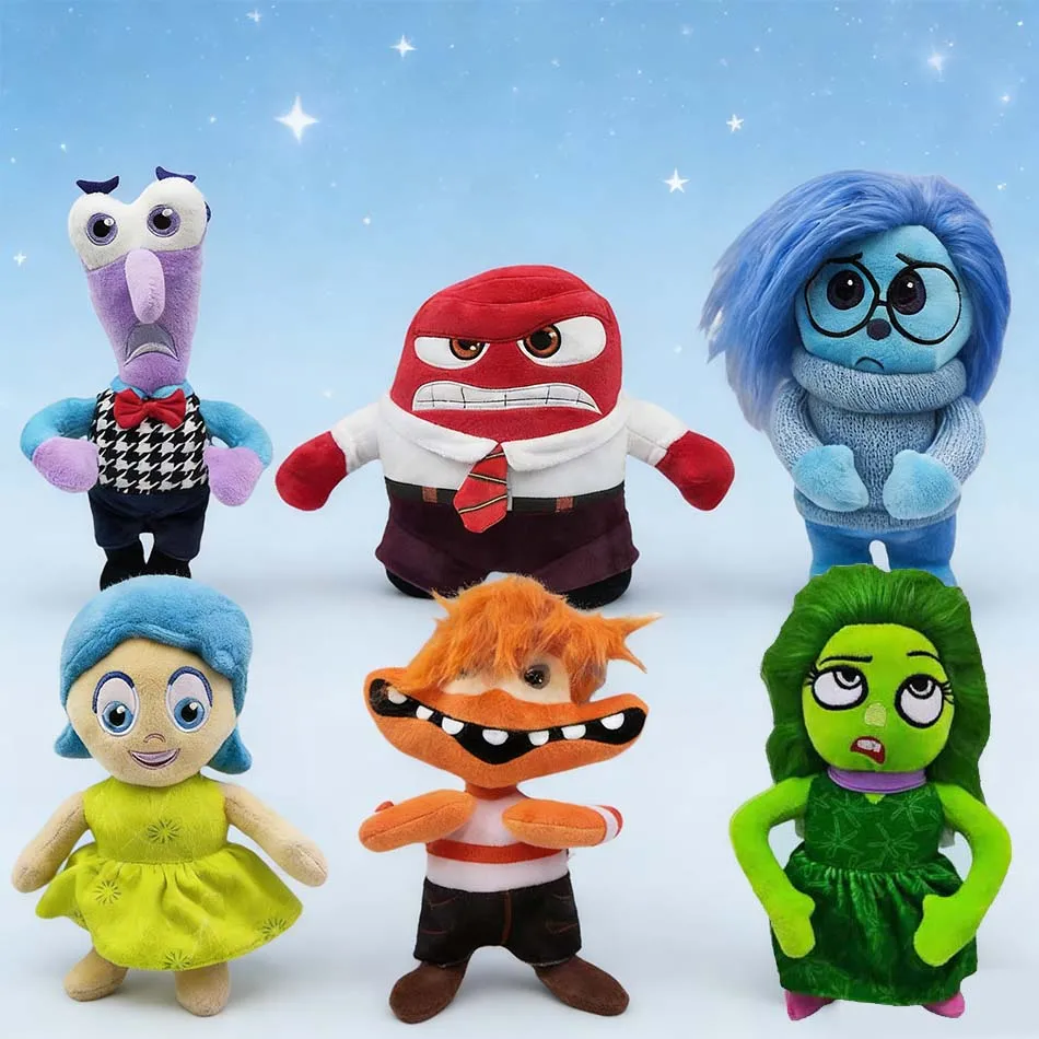 

Hot Inside Out 2 Plush Dolls Plush Toy Cute Cartoon Plushie Doll Soft Stuffed Anime Periphery Toys Kids Birthday Gifts