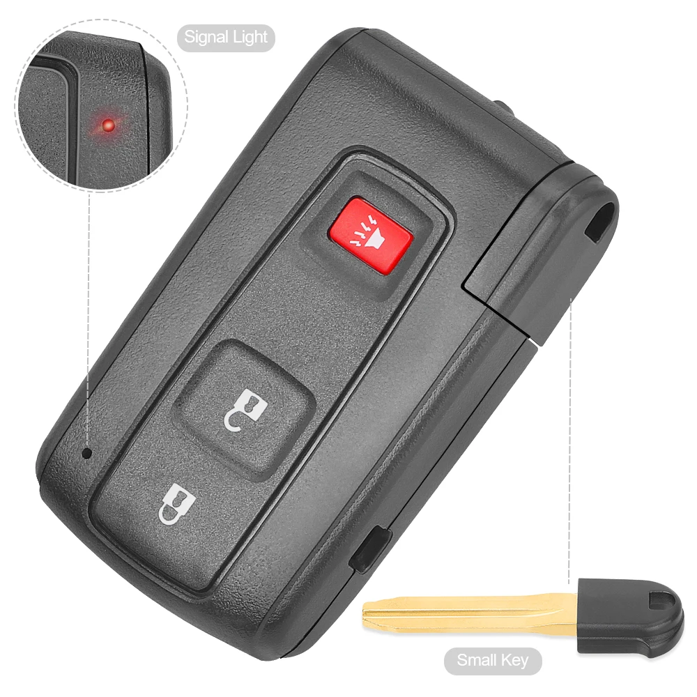 DIYKEY Inteligentny kluczyk zdalnego sterowania ASK 312 MHz do Toyota Prius 2004 2005 2006 2007 2008 2009 - FCC: M0ZB31EG 0030 Płytka P/N: